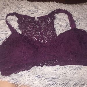 Mudd Intimates & Sleepwear - 2 large maroon lace brackets Mudd Intimates & Sleepwear - 2 large maroon lace brackets
